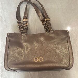 Elegant Brown Ferragamo Tote